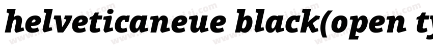 helveticaneue black(open type)字体转换